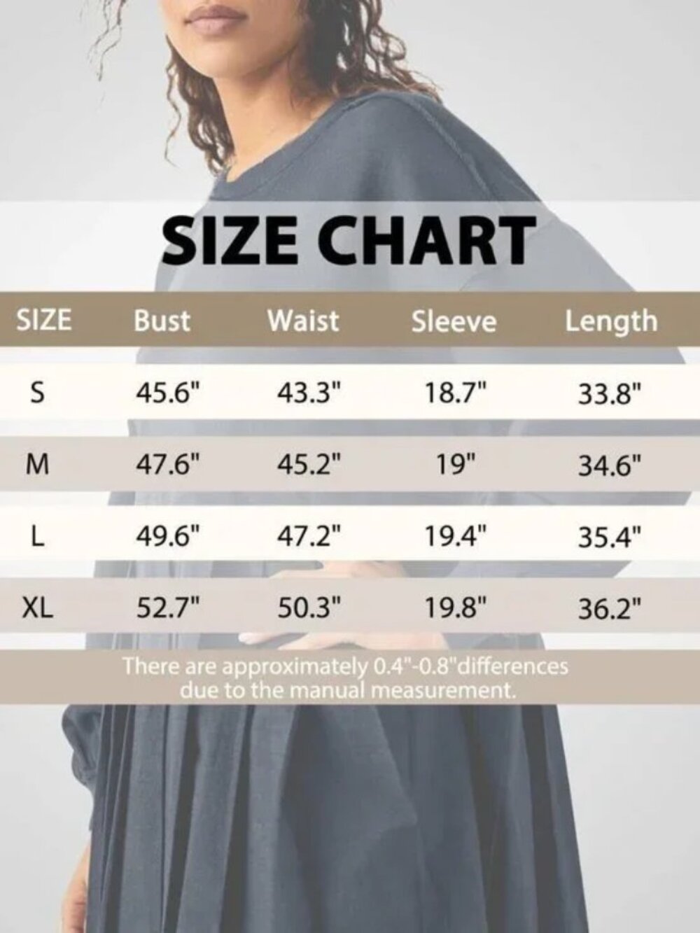 Muted Navy Blue Long Sleeve Sweatshirt Dress - Picture 5 of 5